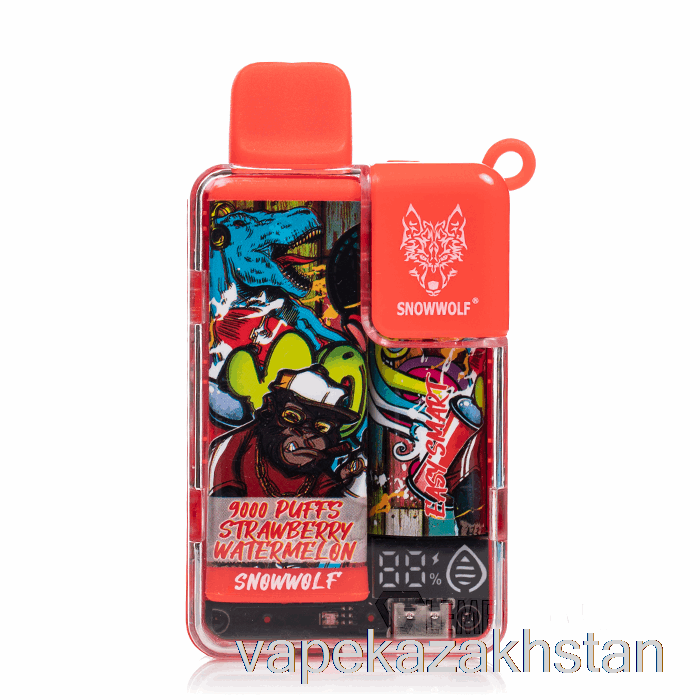 Vape Kazakhstan Snowwolf Easy Smart EA9000 Disposable Strawberry Watermelon
